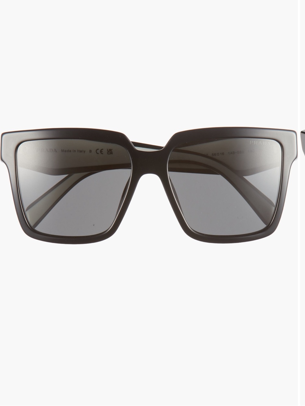 Prada Black Square Frame Sunglasses - Prada Milano - Picture 2 of 3